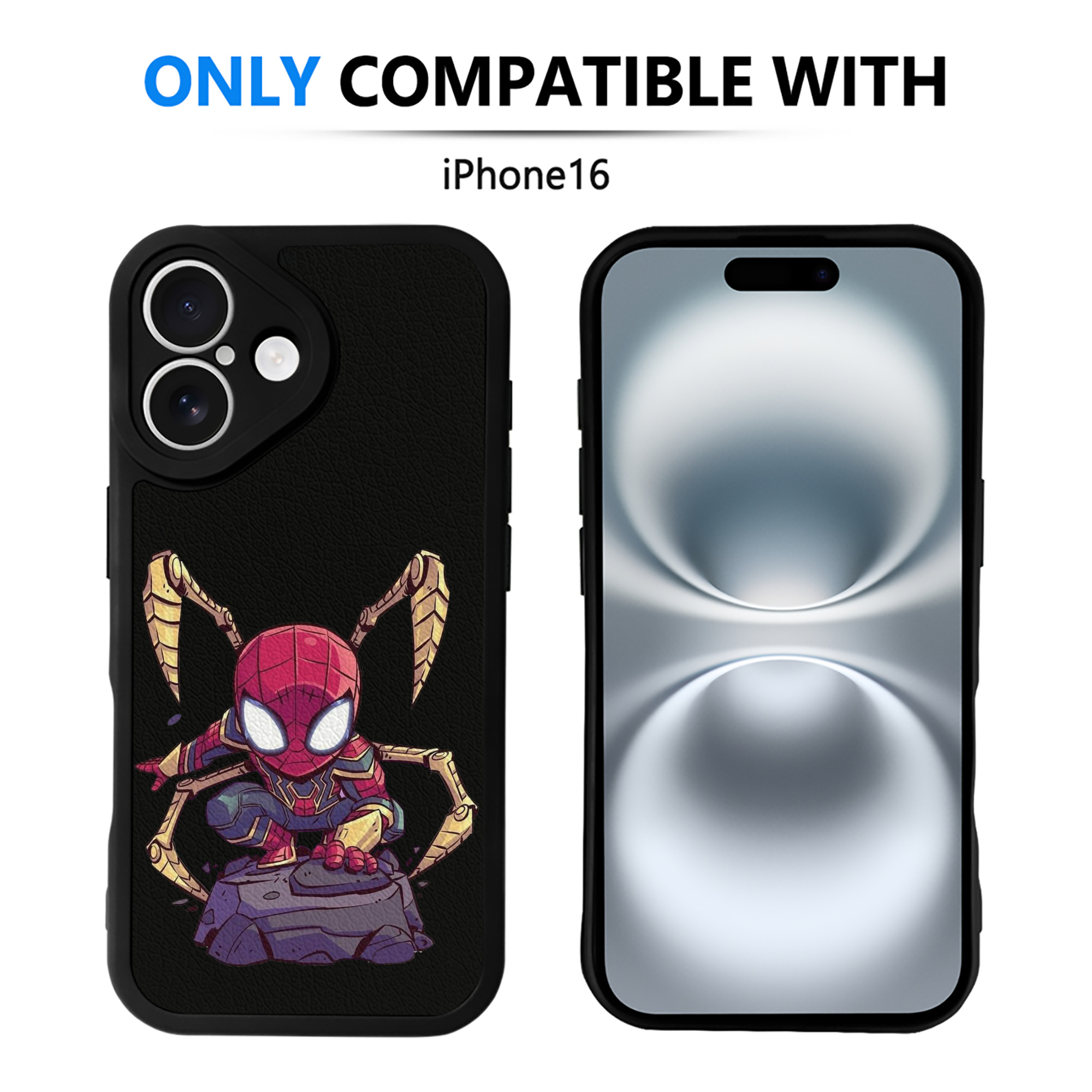 （画像用） アベンジャーズ The Avengers 【iPhone 16シリーズ対応】シリコンスマホケース（レザー調） 材質：シリコン